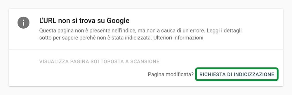 INDICIZZAZIONE SEO DEL SITO WEB