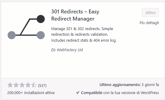 301 REDIRECTS - EASY REDIRECT MANAGER