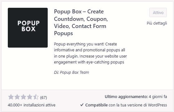 popup box